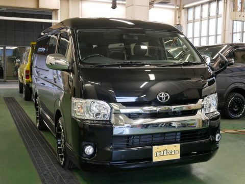 仕様変更！　新車ハイエースワゴン　ライトキャンピングFD-BOX0　ブラック♪